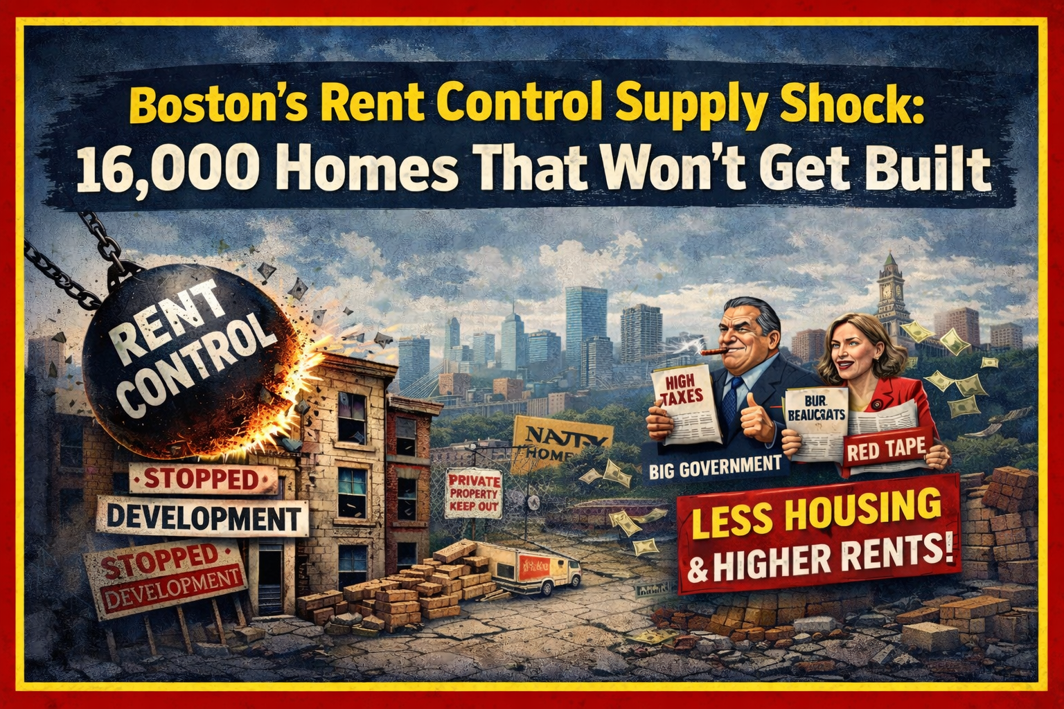Boston’s Housing Crisis Just Got Worse: Rent Control Wipes Out 16,000 Homes