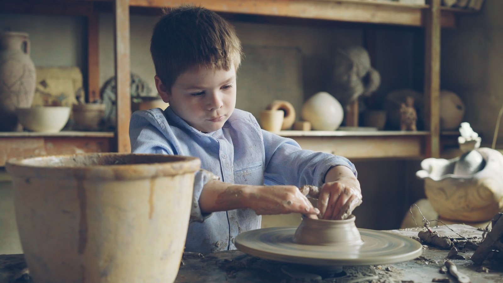Pottery + Painting Class For Kids - Back Bay
