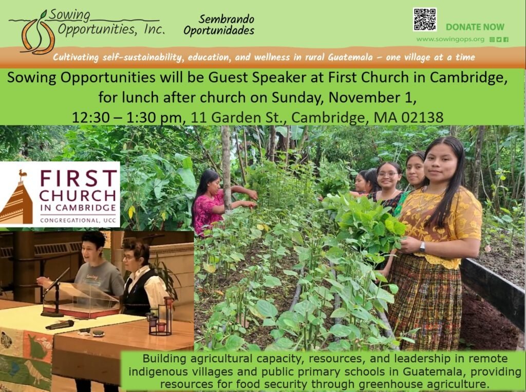 Presentation at First Church Cambridge
