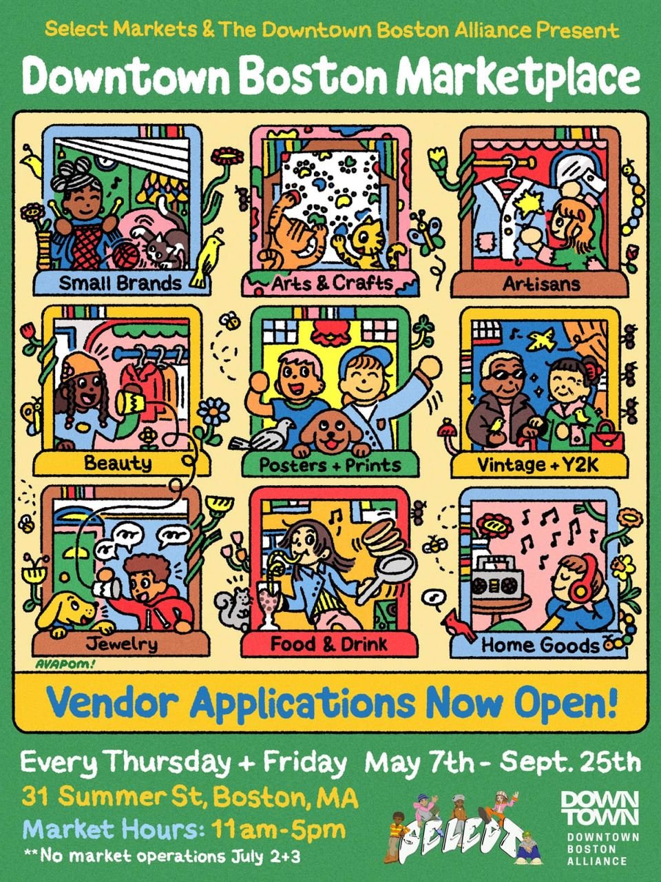 Downtown Boston Weekly Market