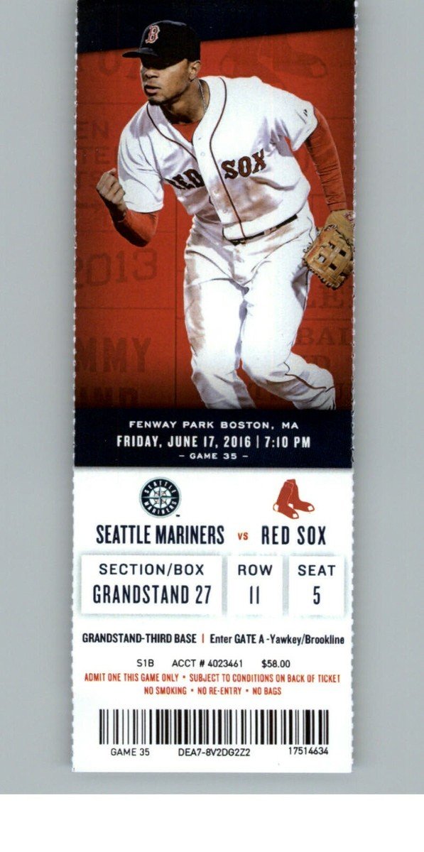 Seattle Mariners at Boston Red Sox