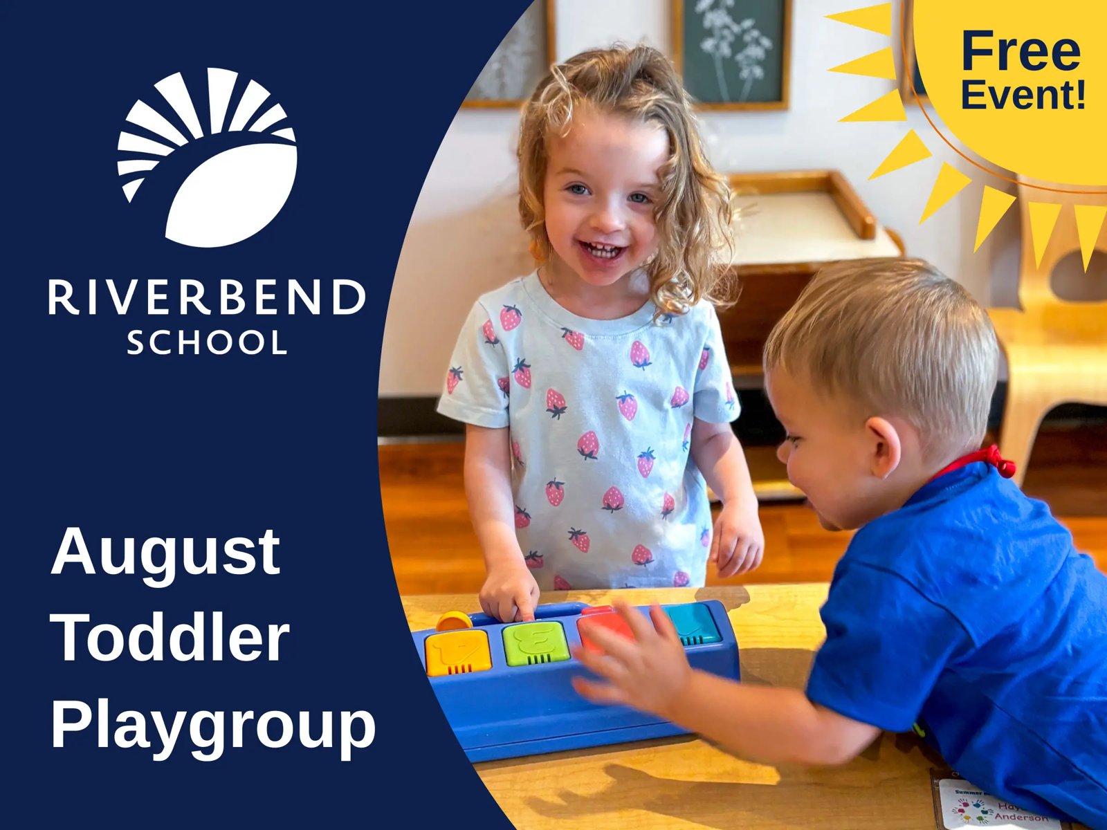 August Toddler Playgroup at Riverbend School