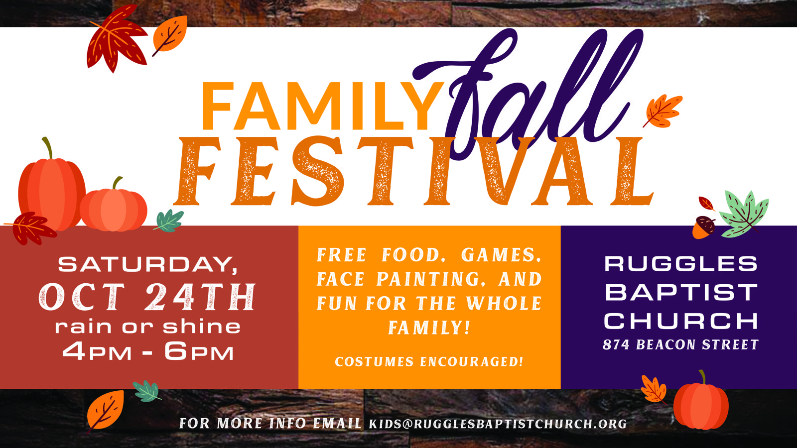 Ruggles Annual Family Fall Festival
