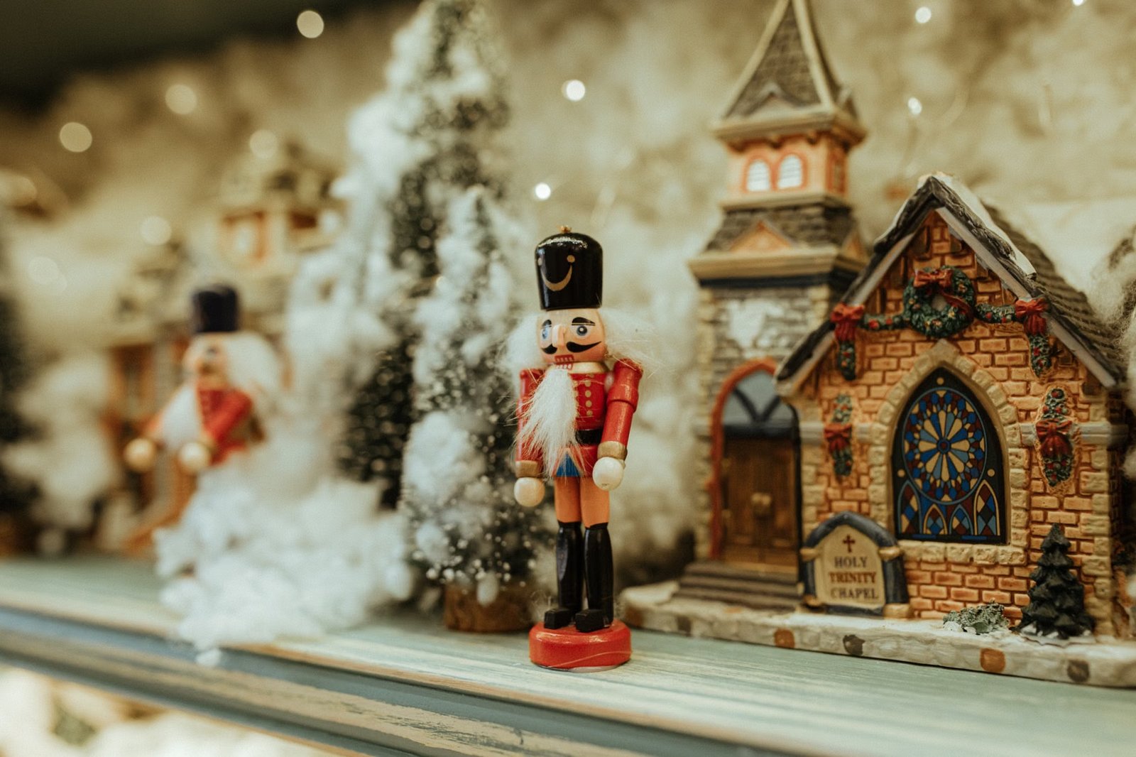 LEGO Winter Village on display