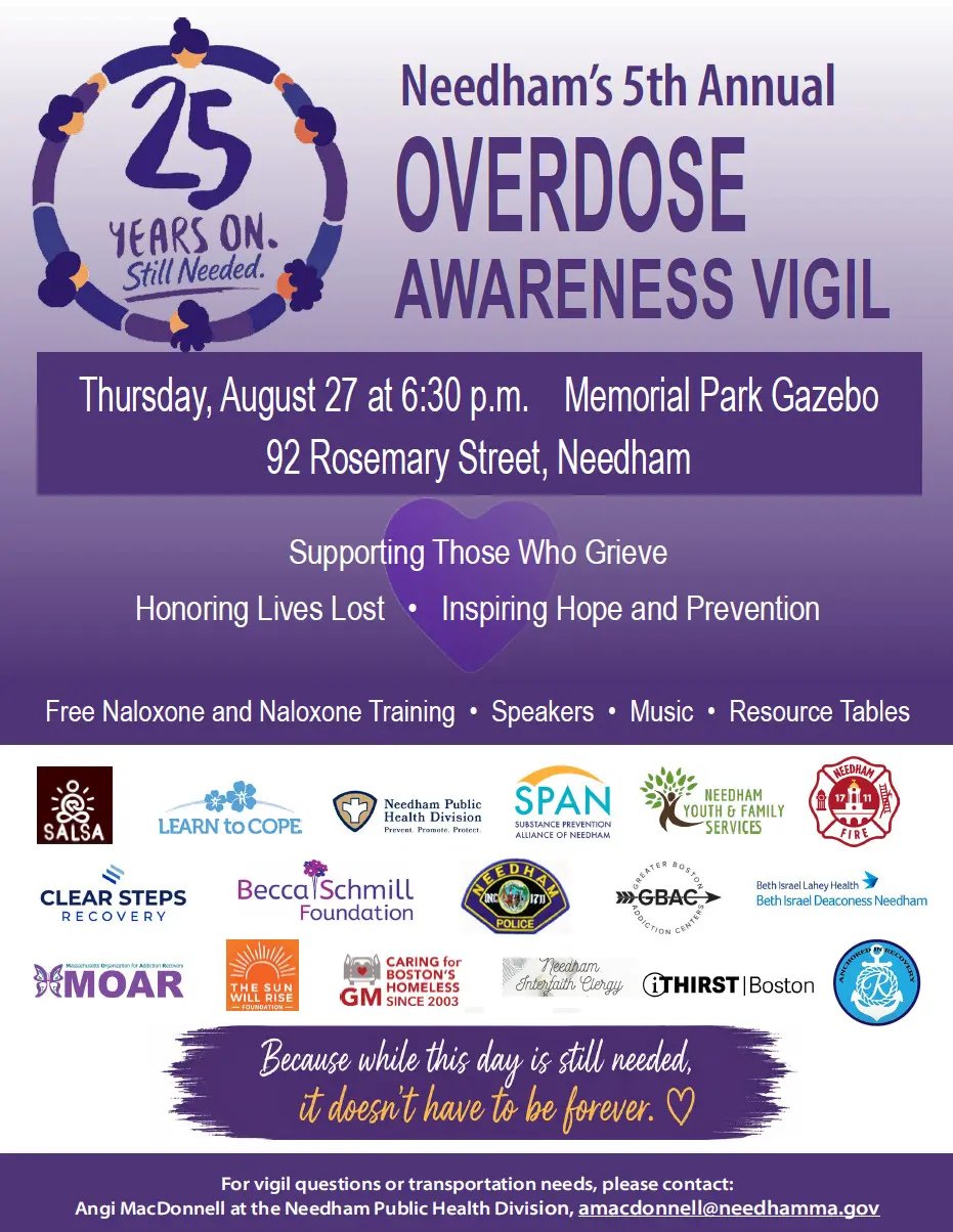 Needham's International Overdose Awareness Day