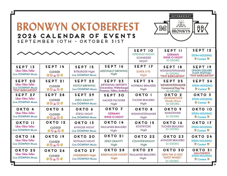 Oktoberfest at Bronwyn