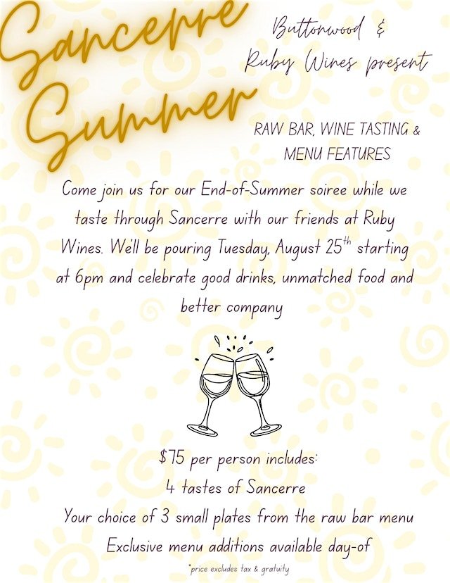 A Taste of Sancerre with Ruby Wines & Chef Aaron Depaolo