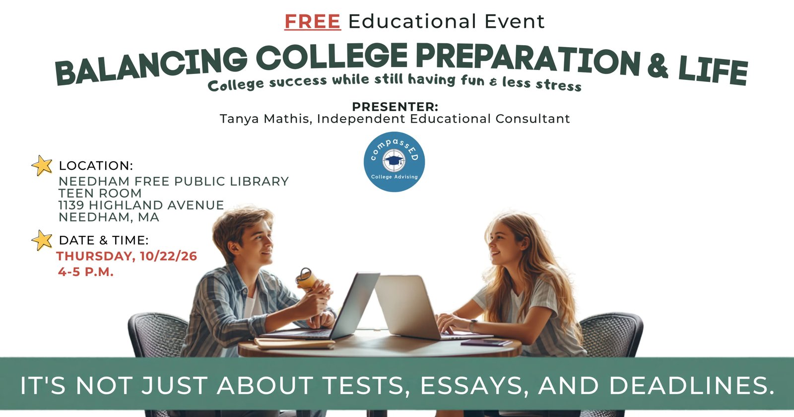 FREE Educational Event: Balancing College Prep & Life
