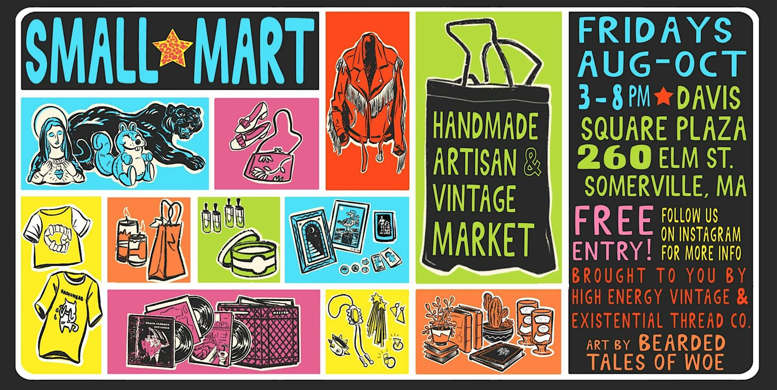 SMALL ⭐ MART Outdoor Market | Art, Makers & Vintage in Davis Square Plaza