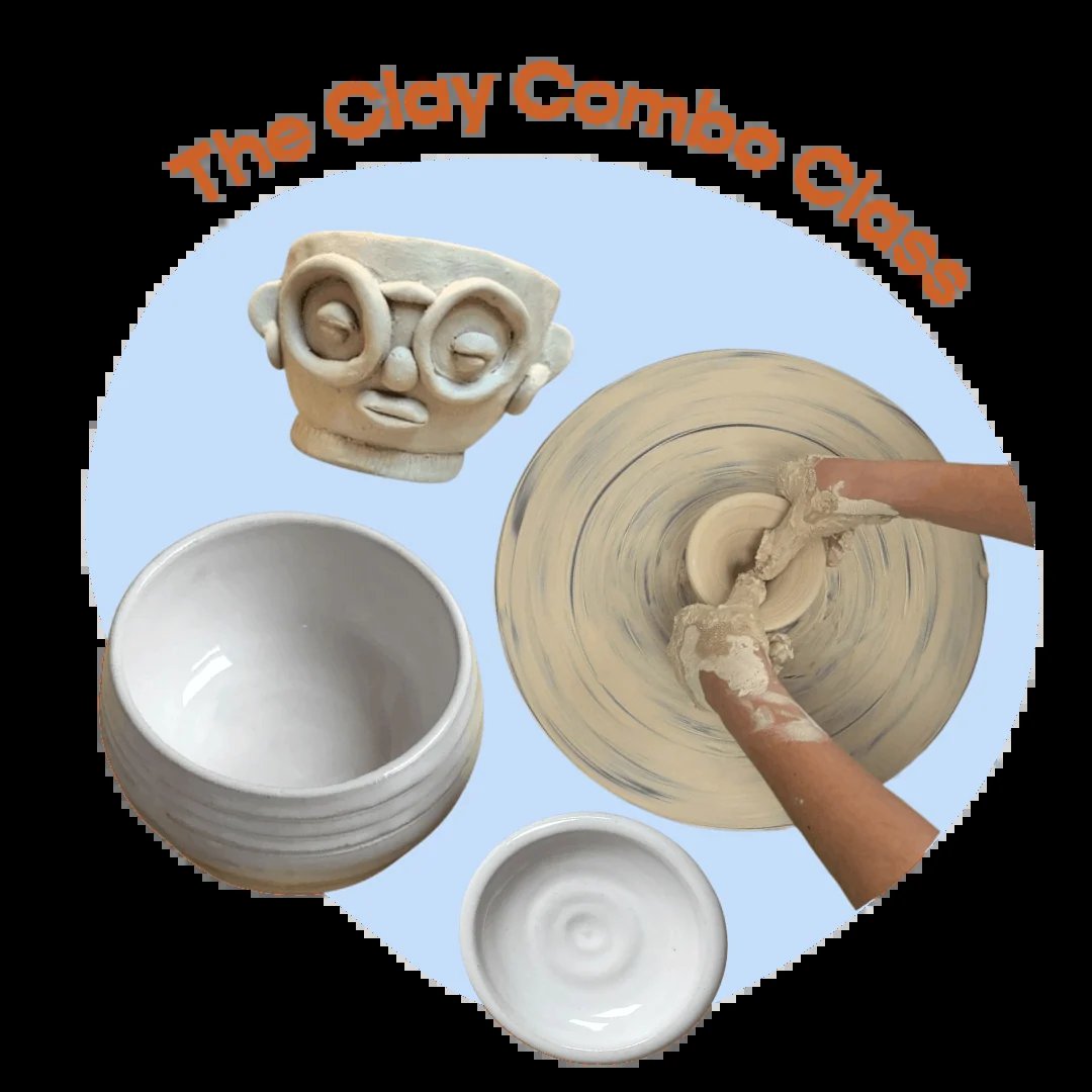 The Clay Combo: Wheel Throwing + Handbuilding Pottery Workshop