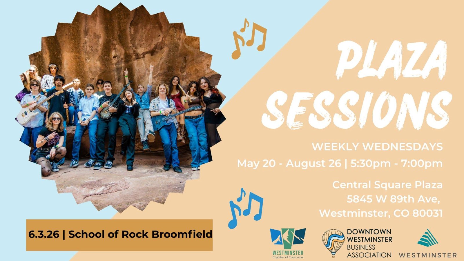 Chamber of Commerce Summer Concert Series – School of Rock House Band