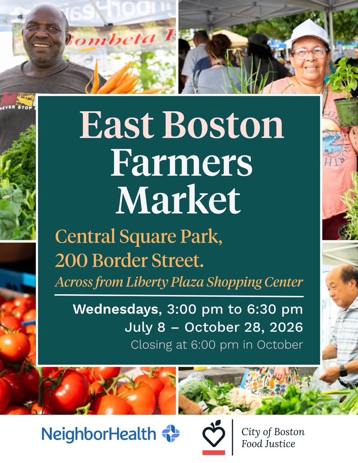 East Boston Farmers Market Summer 2026