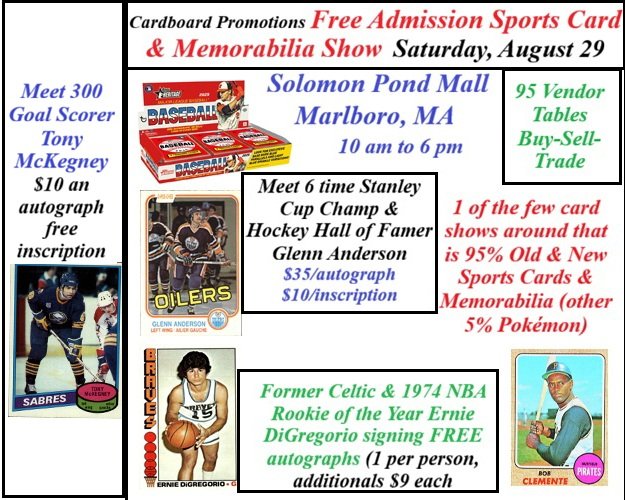 Cardboard Promotions Free Admission Sports Card & Autograph Show