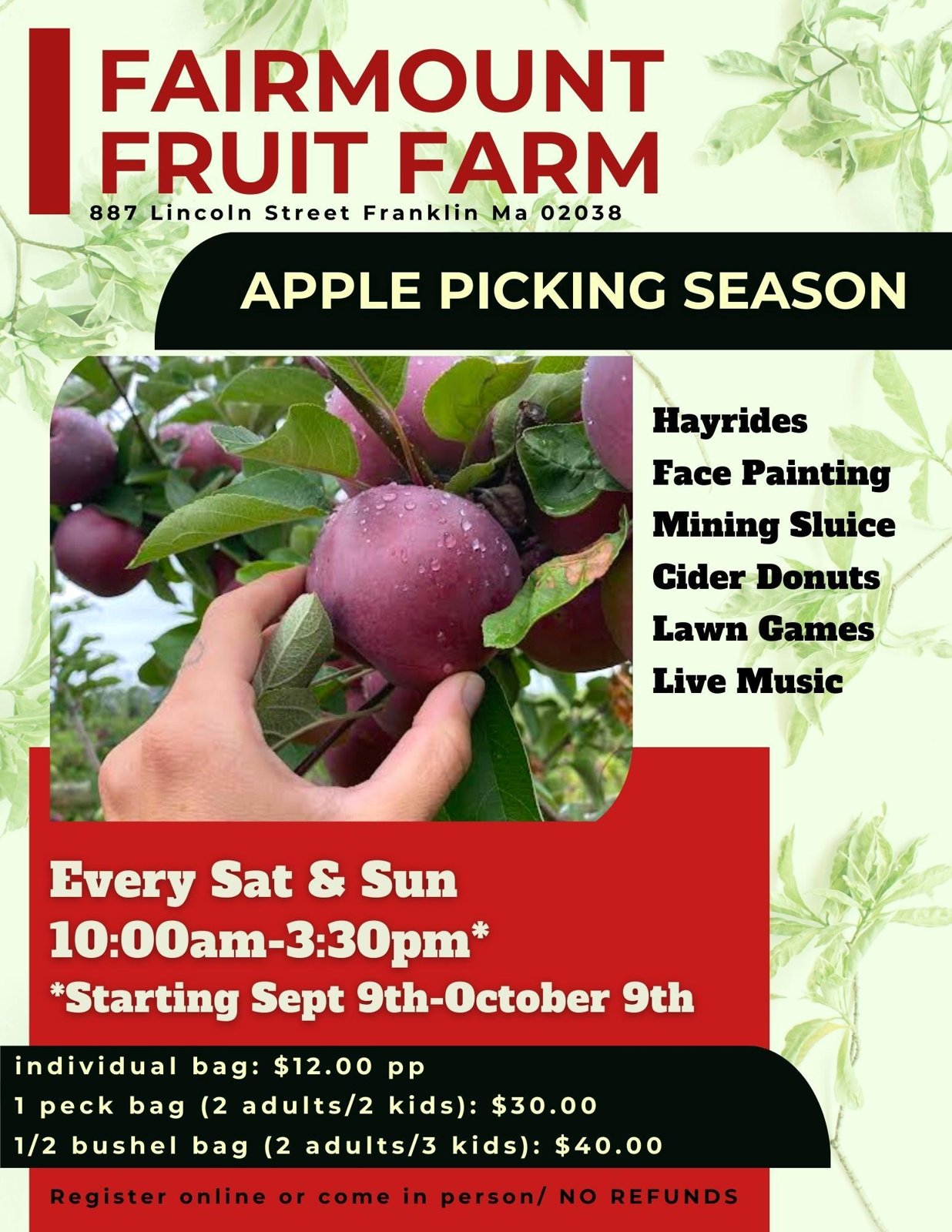 Apple Picking 2026 Season